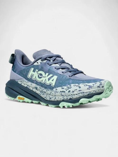 Hoka Speedgoat 6 női terepfutó cipő szürke színben 2
