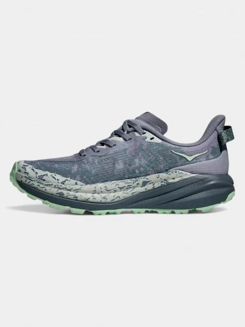 Hoka Speedgoat 6 női terepfutó cipő szürke színben 4