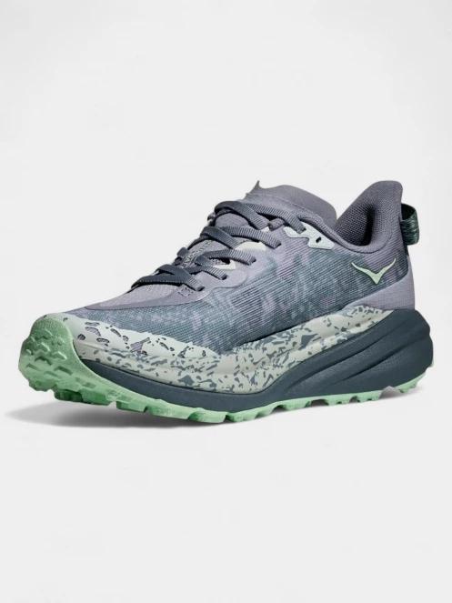 Hoka Speedgoat 6 női terepfutó cipő szürke színben 5