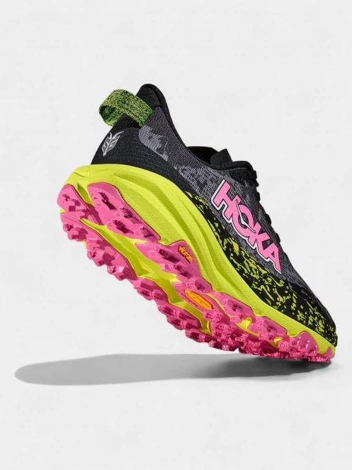 Hoka Speedgoat 6 női terepfutó cipő fekete színben 6