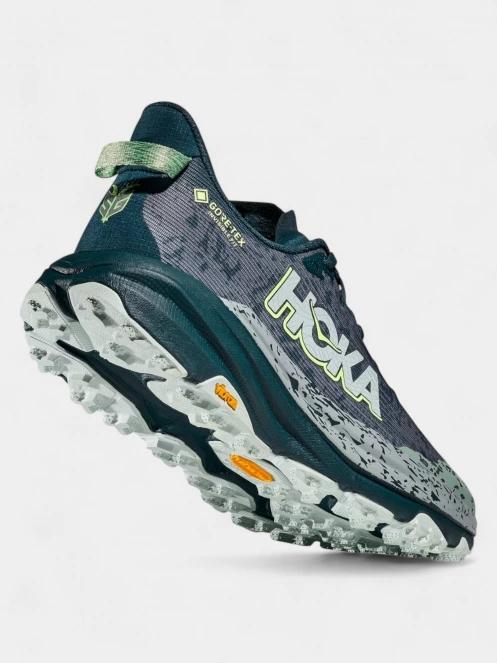 Hoka Speedgoat 6 GTX férfi terepfutó cipő zöld színben 6