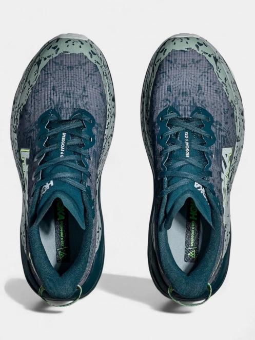 Hoka Speedgoat 6 GTX férfi terepfutó cipő zöld színben 8
