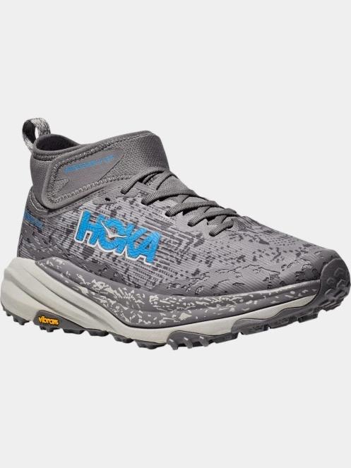 Hoka Speedgoat 6 Mid GTX férfi terepfutó cipő szürke színben 2