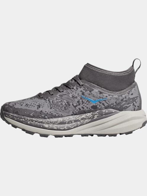 Hoka Speedgoat 6 Mid GTX férfi terepfutó cipő szürke színben 4