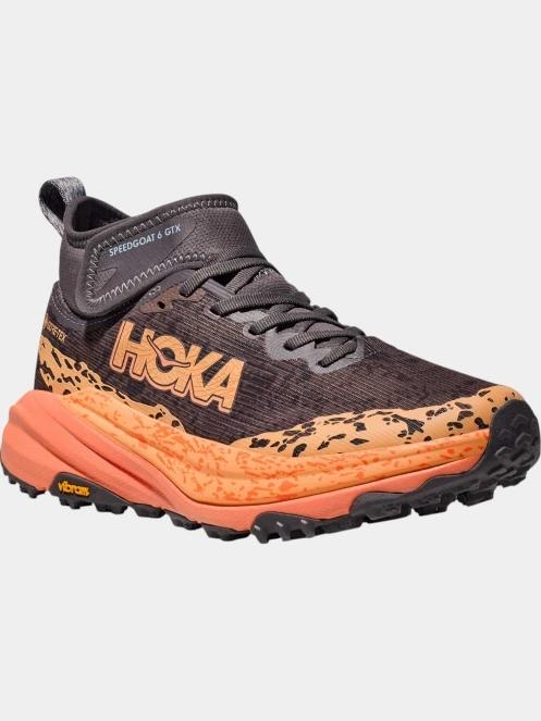 Hoka Speedgoat 6 Mid GTX női terepfutó cipő sötétkék színben 2