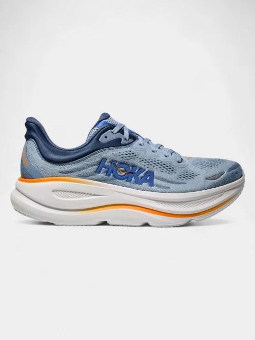 Hoka Bondi 9 WIDE férfi terepfutó cipő világoskék színben 3