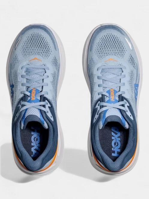 Hoka Bondi 9 WIDE férfi terepfutó cipő világoskék színben 8
