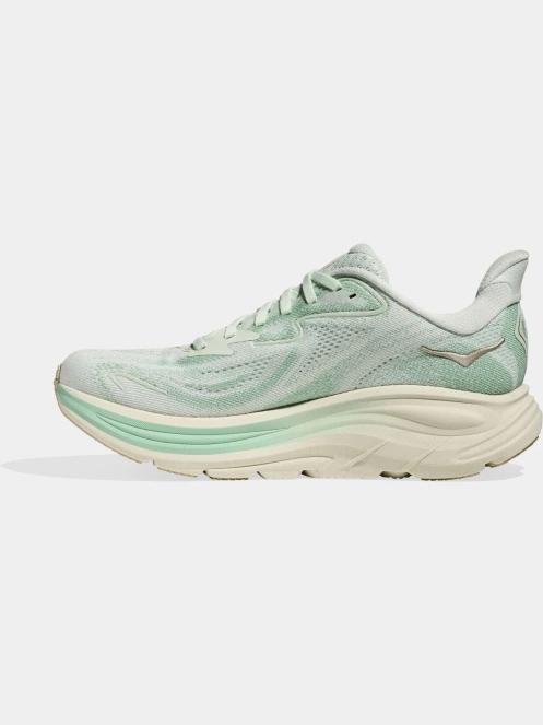 Hoka Clifton 10 női aszfalt futócipő zöld színben 4