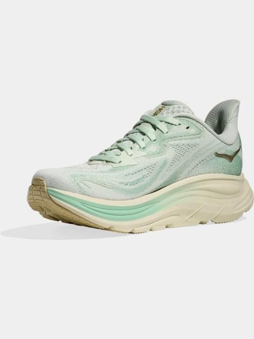 Hoka Clifton 10 női aszfalt futócipő zöld színben 5
