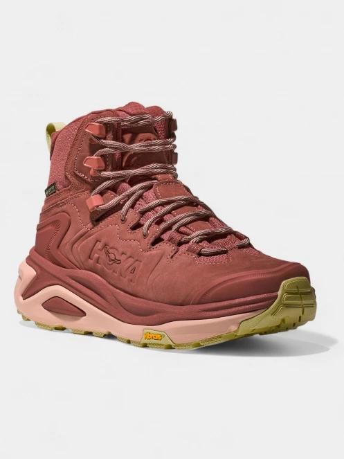 Hoka Kaha 3 GTX női túrabakancs piros színben 2