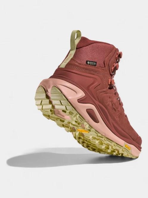Hoka Kaha 3 GTX női túrabakancs piros színben 6