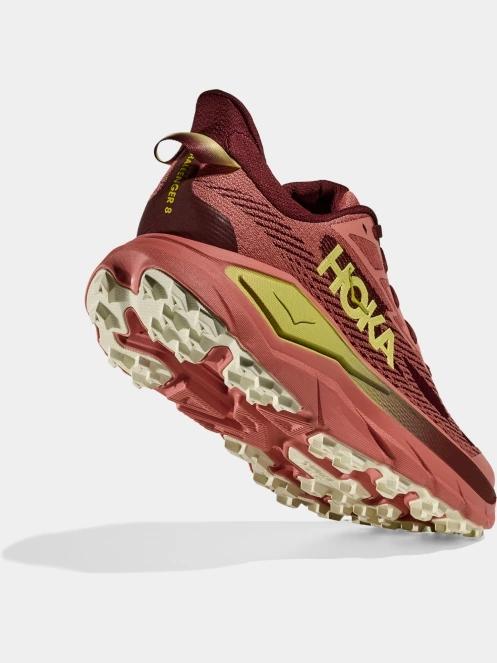 Hoka Challenger 8 női futócipő bordó színben 6