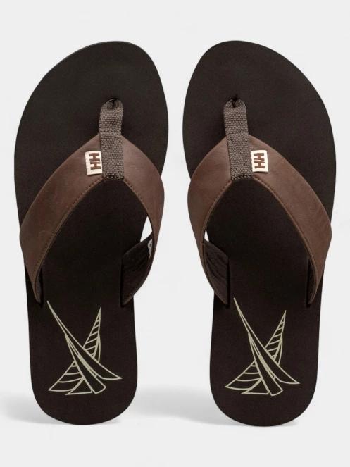 Helly Hansen Seasand Leather Sandal 2 férfi papucs barna színben 7