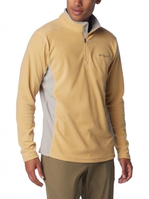 Columbia Klamath Range II Half Zip férfi polár pulóver sárga színben 5