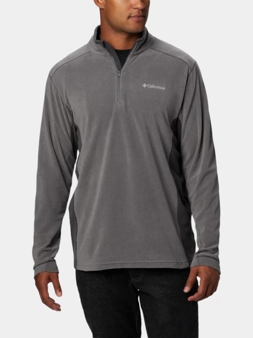 Columbia Klamath Range II Half Zip férfi polár pulóver szürke színben 2