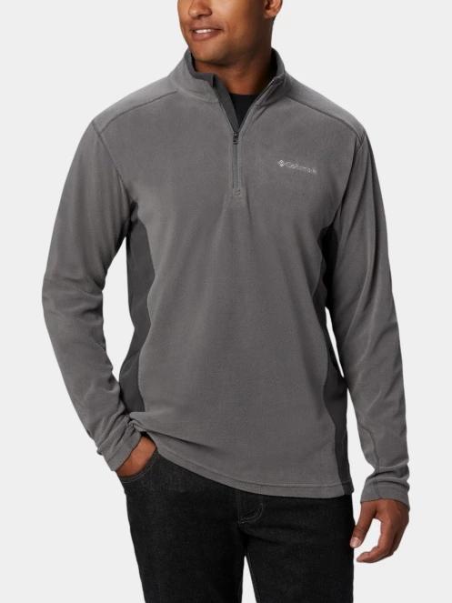 Columbia Klamath Range II Half Zip férfi polár pulóver szürke színben 5