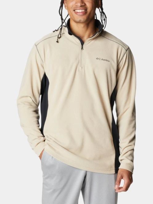 Columbia Klamath Range II Half Zip férfi polár pulóver homok színben 2