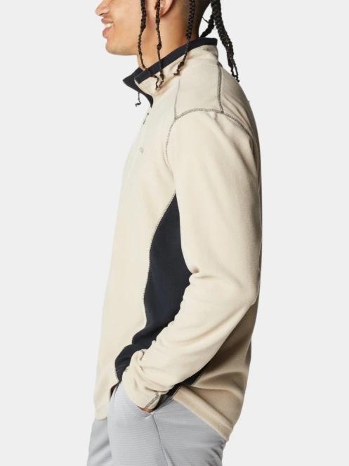 Columbia Klamath Range II Half Zip férfi polár pulóver homok színben 3
