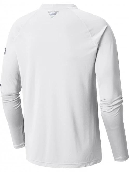 Columbia Terminal Tackle LS Shirt férfi hosszú ujjú sport póló fehér színben 7