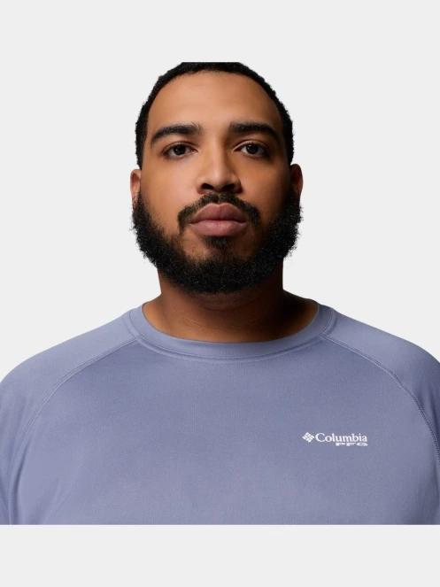 Columbia Terminal Tackle Long Sleeve Shirt férfi hosszú ujjú sport póló lila színben 6