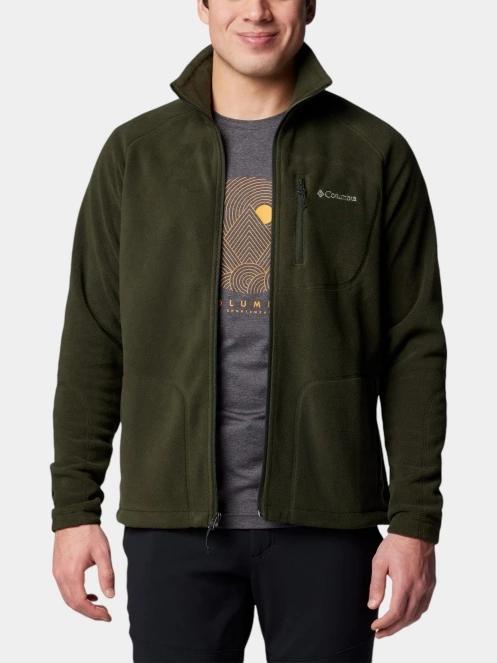 Columbia Fast Trek II Full Zip Fleece férfi polár pulóver zöld színben 5