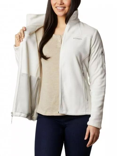 Columbia Fast Trek II Jacket női polár pulóver fehér színben 5