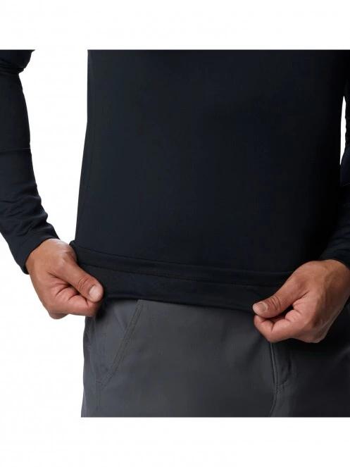 Columbia Zero Rules Long Sleeve Shirt férfi hosszú ujjú sport póló fekete színben 5