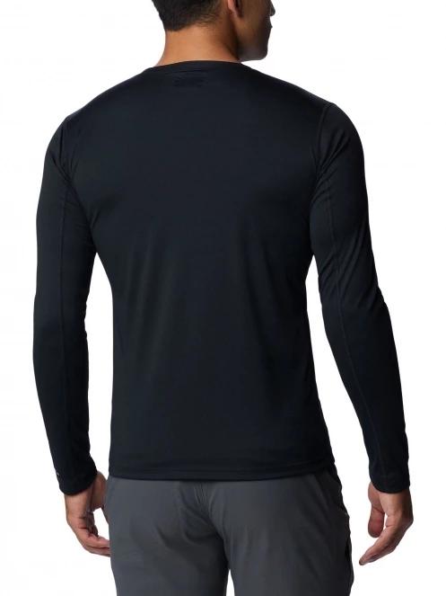 Columbia Zero Rules Long Sleeve Shirt férfi hosszú ujjú sport póló fekete színben 4