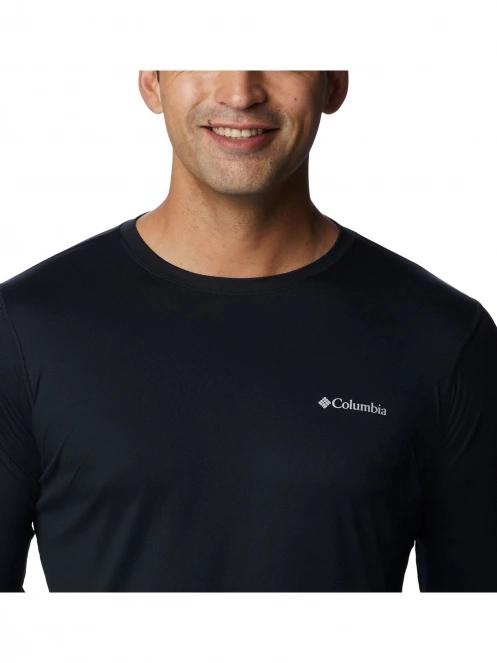 Columbia Zero Rules Long Sleeve Shirt férfi hosszú ujjú sport póló fekete színben 5