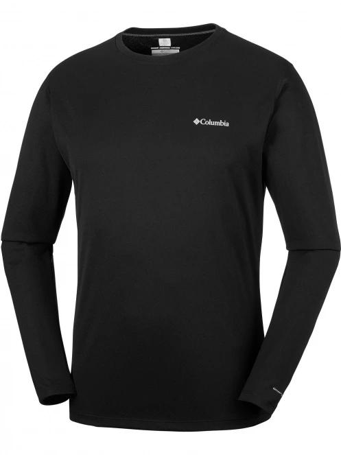 Columbia Zero Rules Long Sleeve Shirt férfi hosszú ujjú sport póló fekete színben 7