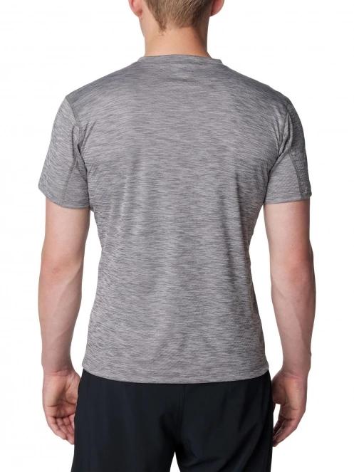 Columbia Zero Rules Short Sleeve Graphic Shirt férfi rövid ujjú sport póló szürke színben 4