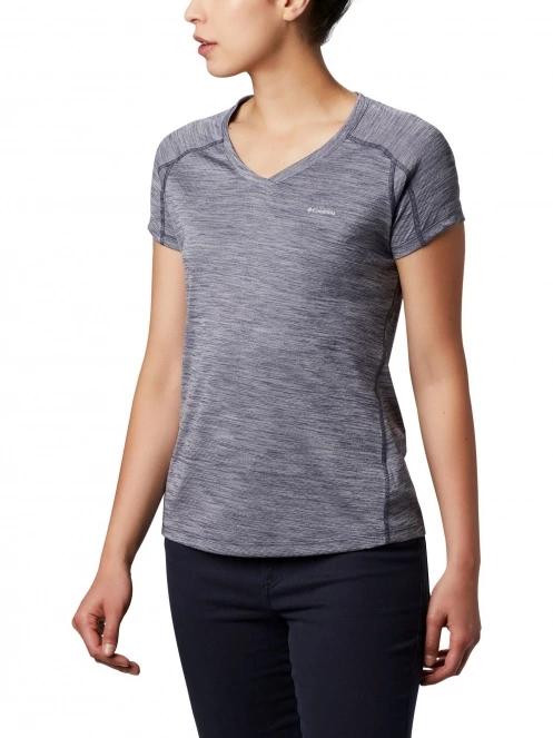 Columbia Zero Rules Short Sleeve Shirt női rövid ujjú sport póló kék színben 2