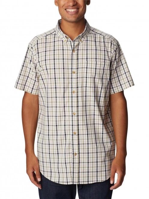 Columbia Rapid Rivers II Short Sleeve Shirt férfi rövid ujjú ing homok színben 2