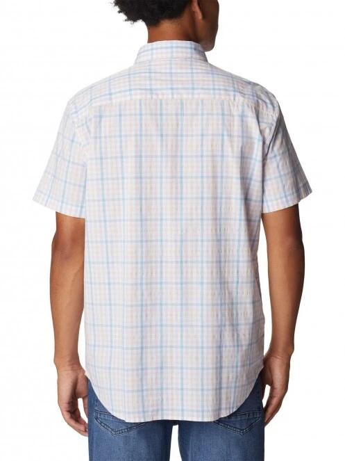 Columbia Rapid Rivers II Short Sleeve Shirt férfi rövid ujjú ing kék színben 4