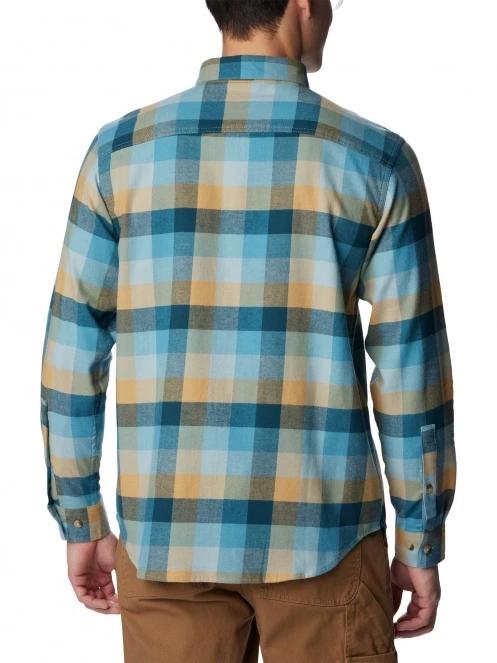 Columbia Cornell Woods Flannel Long Sleeve Shirt férfi hosszú ujjú ing kék színben 4