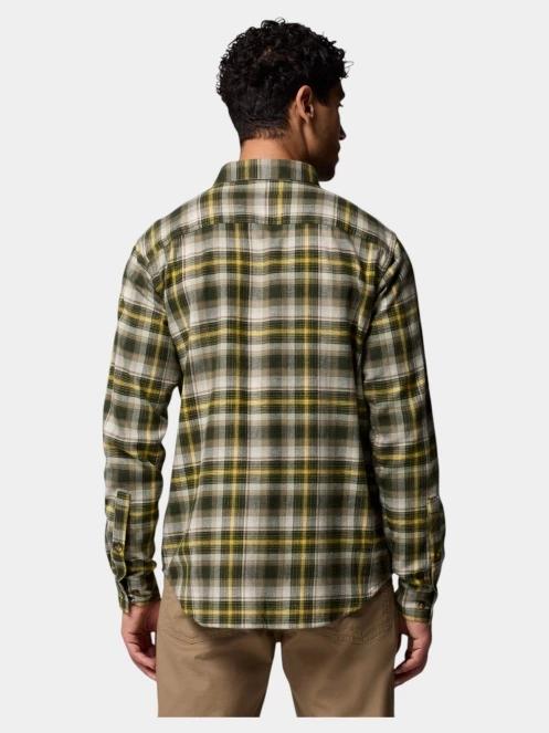 Columbia Cornell Woods Flannel Long Sleeve Shirt férfi hosszú ujjú ing zöld színben 4