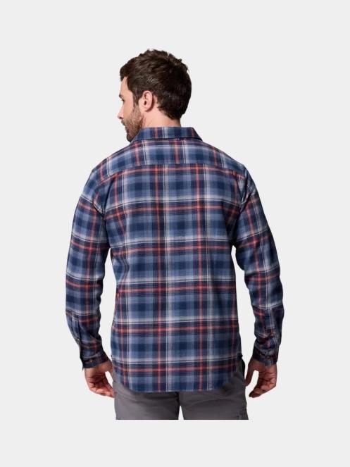 Columbia Cornell Woods Flannel Long Sleeve Shirt férfi hosszú ujjú ing kék színben 4