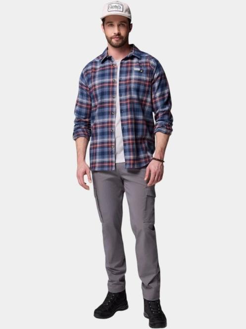 Columbia Cornell Woods Flannel Long Sleeve Shirt férfi hosszú ujjú ing kék színben 6