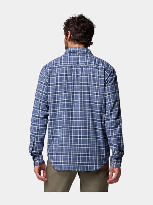 Columbia Cornell Woods Flannel Long Sleeve Shirt férfi hosszú ujjú ing kék színben 4
