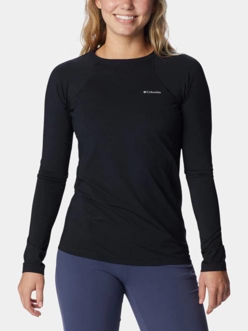 Columbia Midweight Stretch Long Sleeve Top női aláöltöző felső fekete színben 2