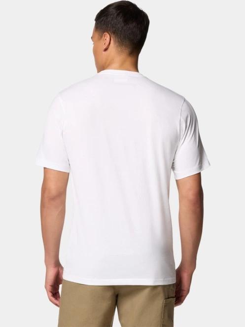 Columbia CSC Basic Logo Short Sleeve Shirt férfi rövid ujjú póló fehér színben 4
