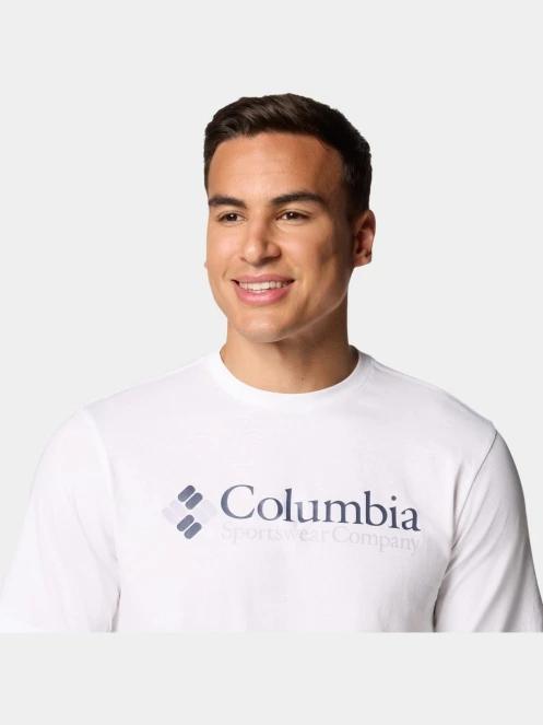 Columbia CSC Basic Logo Short Sleeve Shirt férfi rövid ujjú póló fehér színben 6