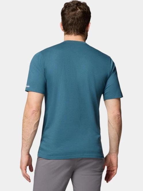 Columbia CSC Basic Logo Short Sleeve férfi rövid ujjú póló kék színben 4