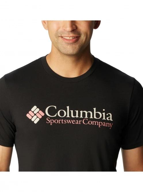 Columbia CSC Basic Logo Short Sleeve férfi rövid ujjú póló fekete színben 5