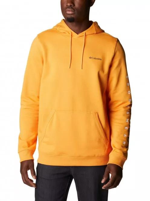 Columbia Csc Basic Logo II Hoodie férfi kapucnis pulóver sárga színben 2