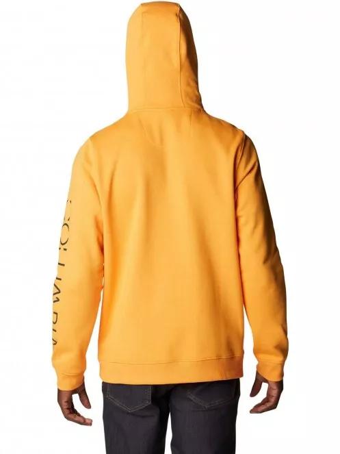 Columbia Csc Basic Logo II Hoodie férfi kapucnis pulóver sárga színben 3
