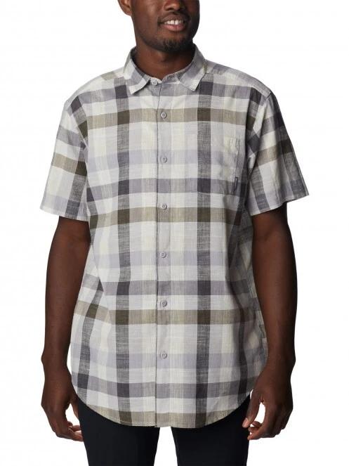 Columbia Under Exposure YD Short Sleeve Shirt férfi rövid ujjú ing szürke színben 2