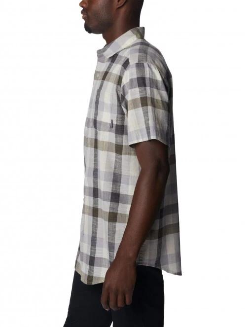 Columbia Under Exposure YD Short Sleeve Shirt férfi rövid ujjú ing szürke színben 3