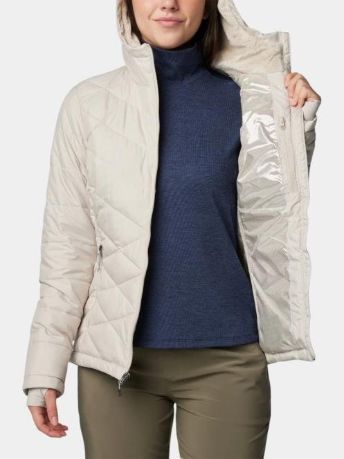 Columbia Heavenly Hooded Jacket női kapucnis dzseki homok színben 6