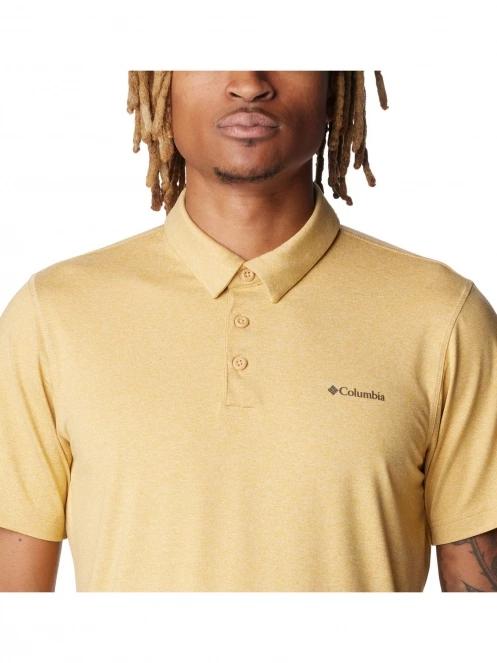 Columbia Tech Trail Polo férfi galléros póló sárga színben 6